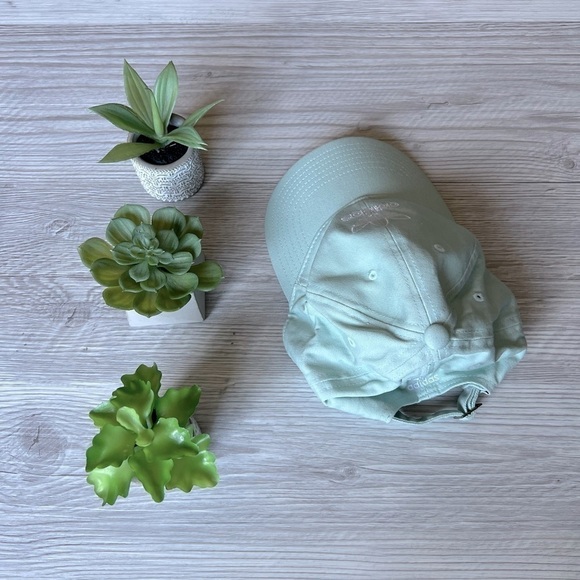 ADIDAS cotton adjustable mint green hat OS - Picture 6 of 8